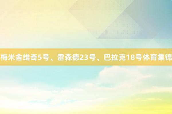 梅米舍维奇5号、雷森德23号、巴拉克18号体育集锦