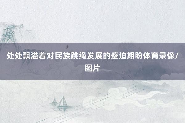 处处飘溢着对民族跳绳发展的蹙迫期盼体育录像/图片