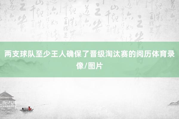 两支球队至少王人确保了晋级淘汰赛的阅历体育录像/图片