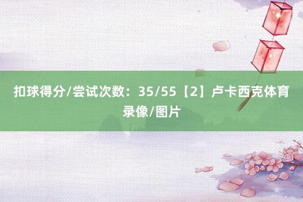 扣球得分/尝试次数：35/55【2】卢卡西克体育录像/图片