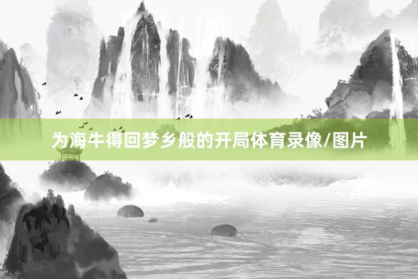 为海牛得回梦乡般的开局体育录像/图片
