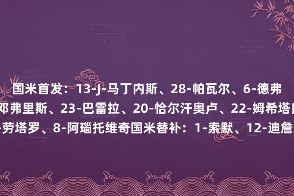 国米首发：13-J-马丁内斯、28-帕瓦尔、6-德弗里、15-阿切尔比、2-邓弗里斯、23-巴雷拉、20-恰尔汗奥卢、22-姆希塔良、95-巴斯托尼、10-劳塔罗、8-阿瑙托维奇国米替补：1-索默、12-迪詹纳罗、7-泽林斯基、9-图拉姆、11-科雷亚、16-弗拉西洋、21-阿斯拉尼、30-奥古斯托、31-比塞克、50-艾杜、58-科基、99-塔雷米蒙扎首发：30-图拉蒂、13-佩德罗-佩雷拉、4-伊佐、33-丹布罗西奥、19-布拉德利、18-泽罗利、42-比安科、11-卡斯特罗维利、77-基里亚科普洛斯、47-丹尼-莫塔、17-凯塔-巴尔德蒙扎替补：21-皮济纳科、69-马萨、2-布罗尔森、3-莱科维奇、8-乌尔班斯基、10-卡普拉里、20-福尔森、22-帕拉西奥斯、32-佩西纳、35-甘沃拉、37-佩塔尼亚、55-凯文-马丁斯、57-科隆博、80-维尼亚托【赛前信息】    体育录像/图片