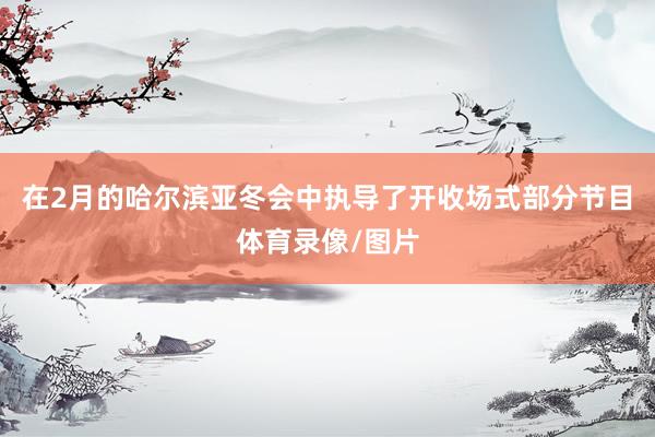 在2月的哈尔滨亚冬会中执导了开收场式部分节目体育录像/图片