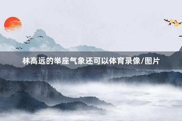 林高远的举座气象还可以体育录像/图片