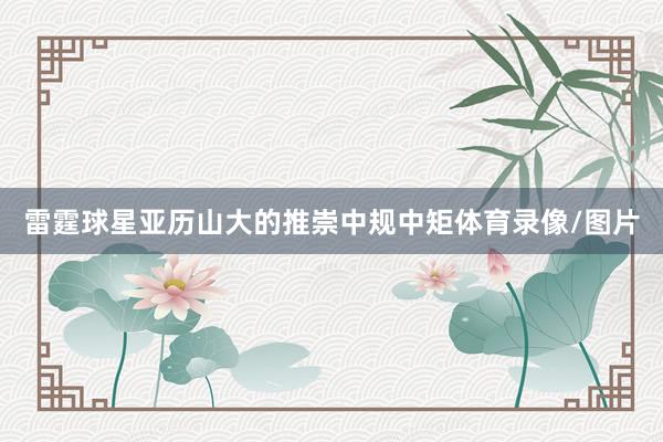 雷霆球星亚历山大的推崇中规中矩体育录像/图片