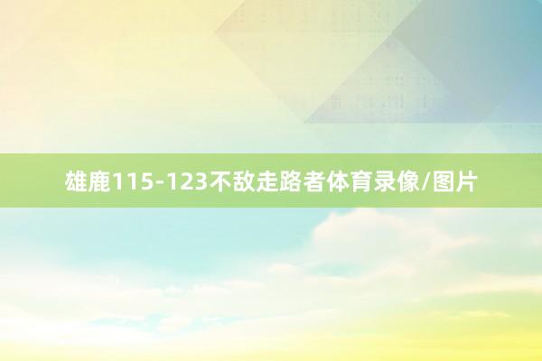 雄鹿115-123不敌走路者体育录像/图片