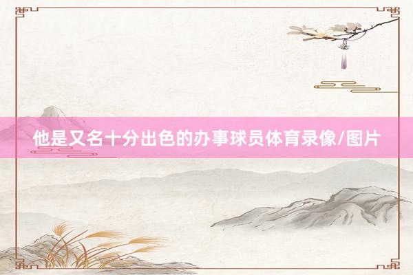 他是又名十分出色的办事球员体育录像/图片