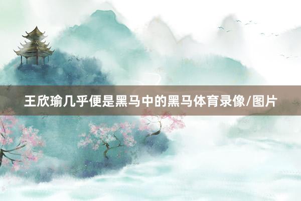 王欣瑜几乎便是黑马中的黑马体育录像/图片