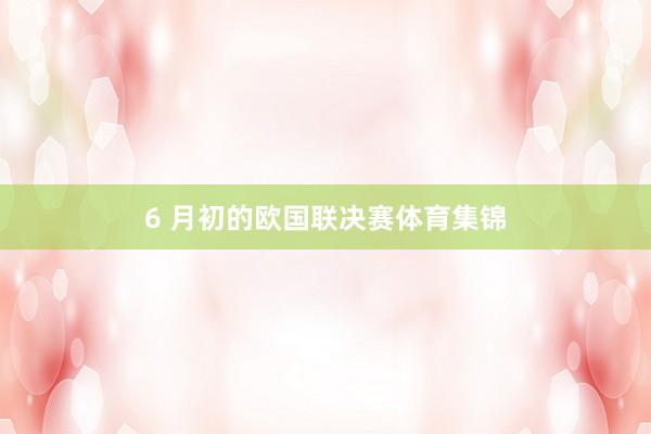 6 月初的欧国联决赛体育集锦