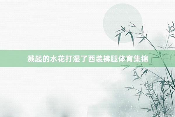 溅起的水花打湿了西装裤腿体育集锦