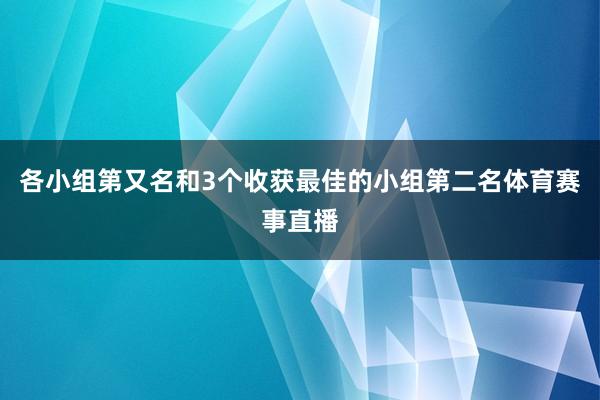 各小组第又名和3个收获最佳的小组第二名体育赛事直播