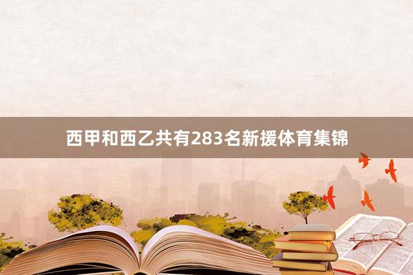 西甲和西乙共有283名新援体育集锦