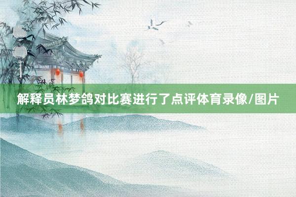 解释员林梦鸽对比赛进行了点评体育录像/图片