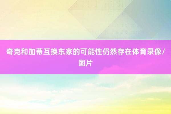 奇克和加蒂互换东家的可能性仍然存在体育录像/图片