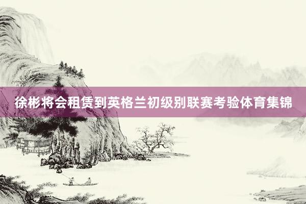 徐彬将会租赁到英格兰初级别联赛考验体育集锦