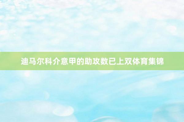 迪马尔科介意甲的助攻数已上双体育集锦