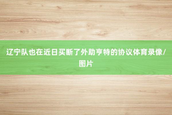 辽宁队也在近日买断了外助亨特的协议体育录像/图片
