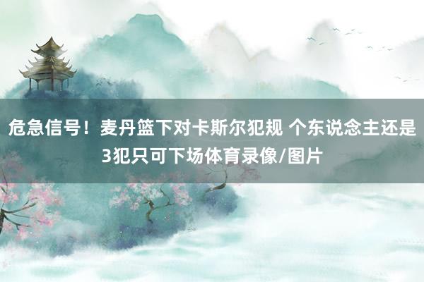 危急信号！麦丹篮下对卡斯尔犯规 个东说念主还是3犯只可下场体育录像/图片
